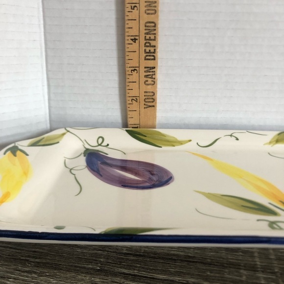 Vtg Farval Portugal Ceramic Serving Platter - Picture 10 of 12